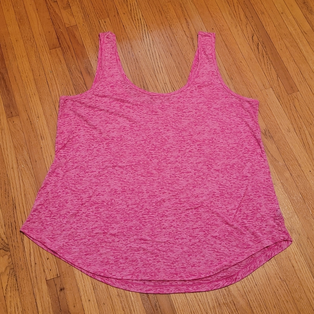 Torrid, Hot Pink, Burnout Knit Sleeveless Active Tank top, size 3